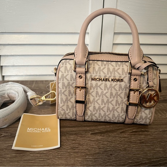 COPY - Michael Kors Bedford Legacy Extra-Small Logo Duffle Crossbody Bag - Picture 8 of 11